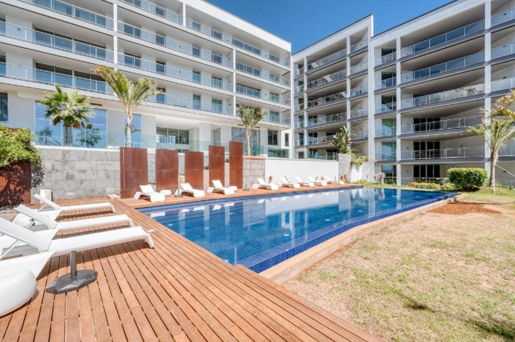 Suite Bm - 3 Pools-Gym-Ac-Huge Balcony Sea View Funchal  Exterior foto